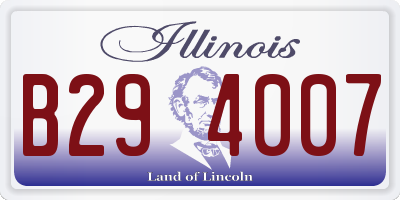 IL license plate B294007
