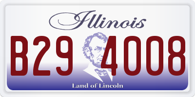 IL license plate B294008