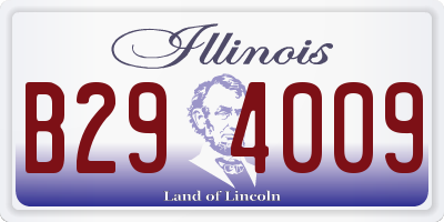 IL license plate B294009