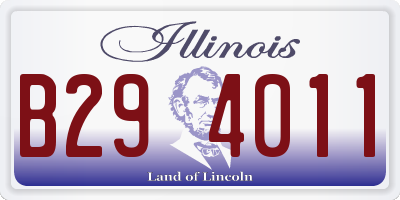 IL license plate B294011