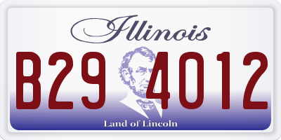 IL license plate B294012