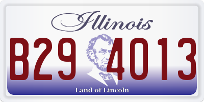 IL license plate B294013