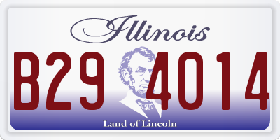 IL license plate B294014