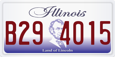 IL license plate B294015