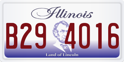 IL license plate B294016