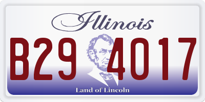 IL license plate B294017