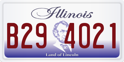 IL license plate B294021