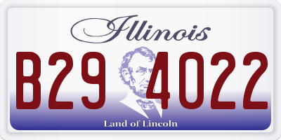 IL license plate B294022