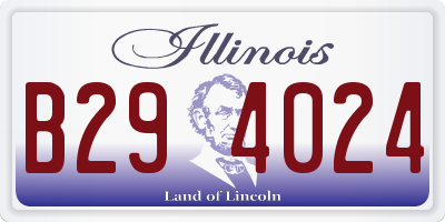 IL license plate B294024