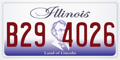 IL license plate B294026