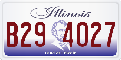 IL license plate B294027