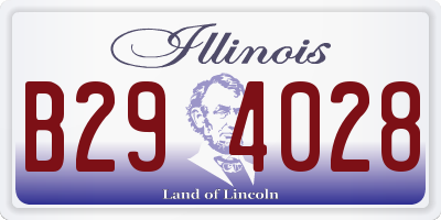 IL license plate B294028