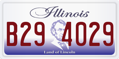 IL license plate B294029