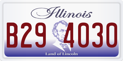 IL license plate B294030