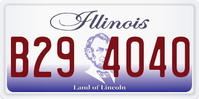 IL license plate B294040