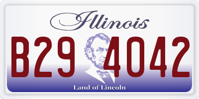 IL license plate B294042