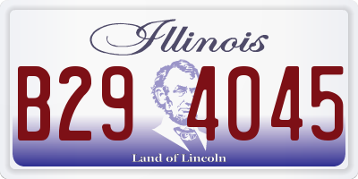 IL license plate B294045