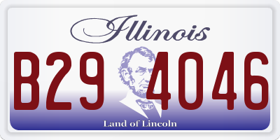 IL license plate B294046