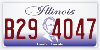 IL license plate B294047