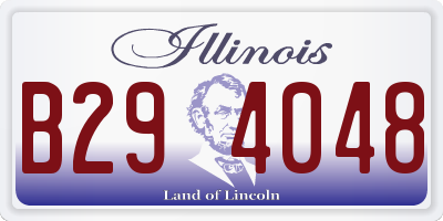 IL license plate B294048