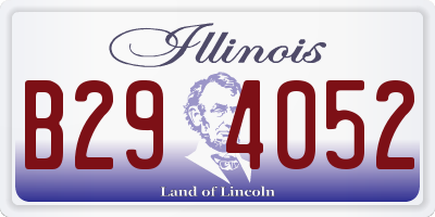 IL license plate B294052