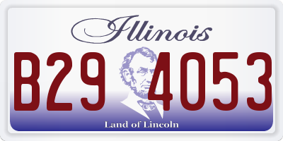IL license plate B294053