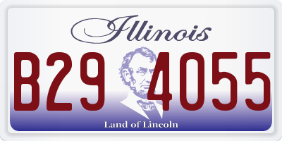 IL license plate B294055