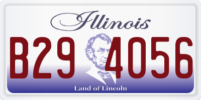 IL license plate B294056