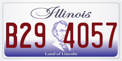 IL license plate B294057
