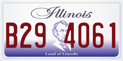 IL license plate B294061