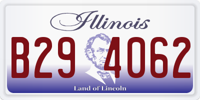 IL license plate B294062