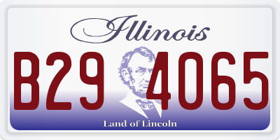 IL license plate B294065