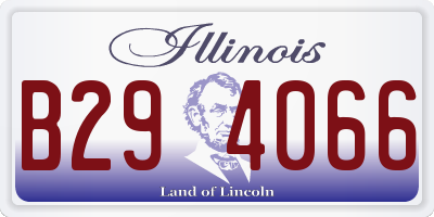 IL license plate B294066