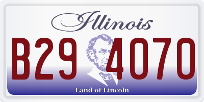 IL license plate B294070