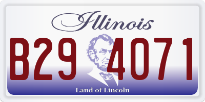 IL license plate B294071