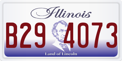 IL license plate B294073