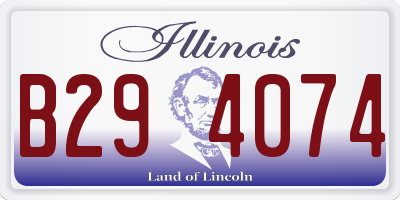 IL license plate B294074