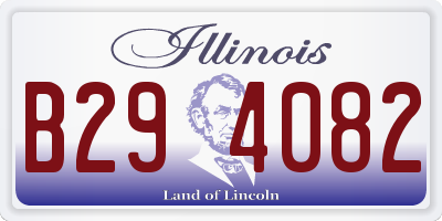 IL license plate B294082