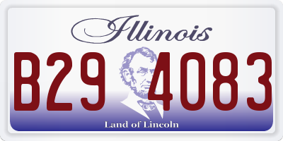 IL license plate B294083