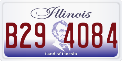 IL license plate B294084