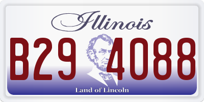 IL license plate B294088