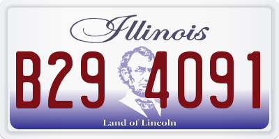 IL license plate B294091