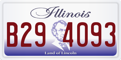 IL license plate B294093