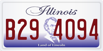 IL license plate B294094