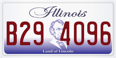 IL license plate B294096