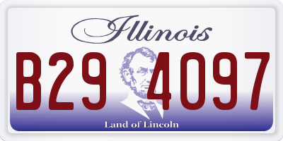IL license plate B294097