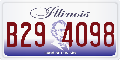 IL license plate B294098