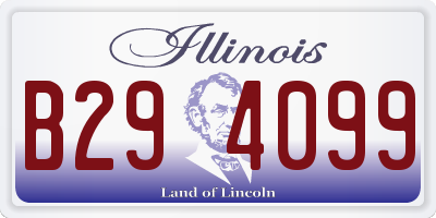 IL license plate B294099