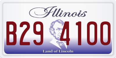 IL license plate B294100