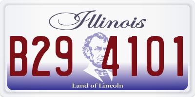 IL license plate B294101